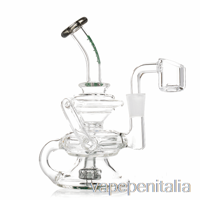 Vape In Italia Ooze Rip Tide Mini Recycler Dab Rig Ultra Marine (trasparente/azzurro)